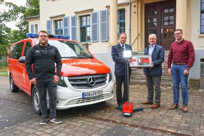 Die multifunktionalen LED-Beleuchtungssysteme kommen immer dann zum Einsatz, wenn es mit der Lichtversorgung schwierig wird. © Karen Hartung scheinwerfer fürffw lauchröden vonder sv