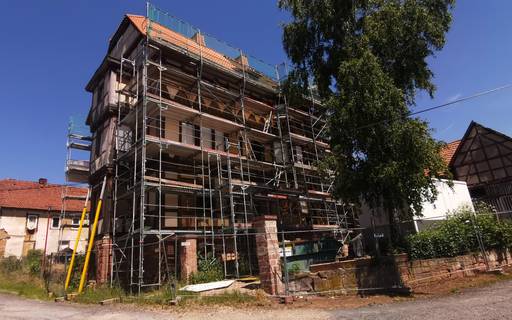 Bauarbeiten am Witzlebener Hof ©Karen Hartung img 20220615 125429