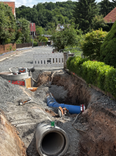 Kanalbau in Oberellen Kanalbau in Oberellen