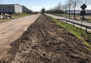 Vorbereitetes Baufeld am 31.3.21 © T. Hennicke Vorb.Baufeld