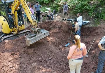 Grabungsstätte im Richelsdorfer Tal