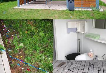 Zerstörung Campingplatz