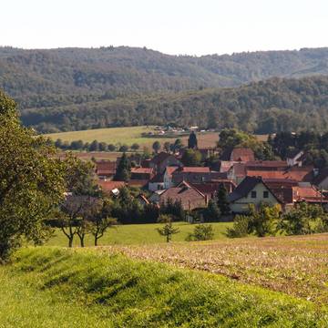 Blick auf Eckardtshausen im Spätsommer 2020 © Karen Hartung