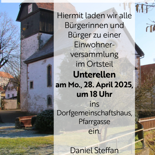 Bürgerversammlung Unterellen