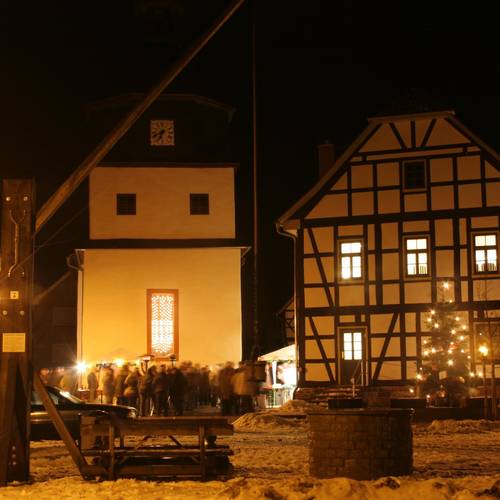 Dorfplatz Weihnachten