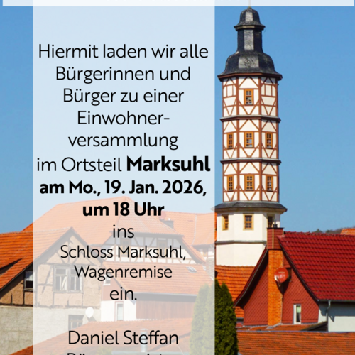 Bürgerversammlung Marksuhl 19.01.2026