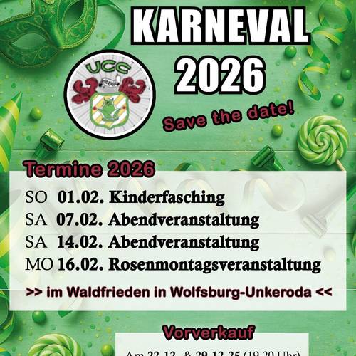 Veranstaltungen UCC   Karneval WUK