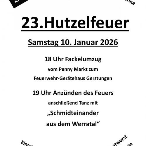 Hutzelfeuer 2026 Gerstungen Hutzelfeuer 2026 Gerstungen