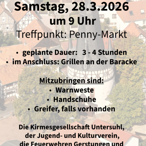 Müllsammelaktion GerstUsu 2026