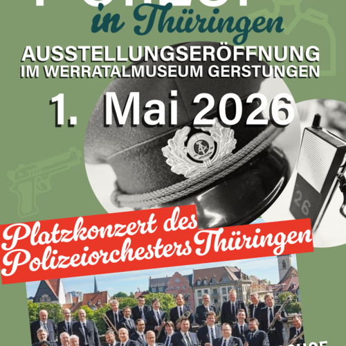 Vorankündigung Polizei in Thüringen mit Platzkonzert