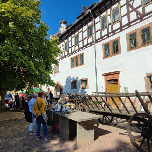 Leben auf dem Schlosshof