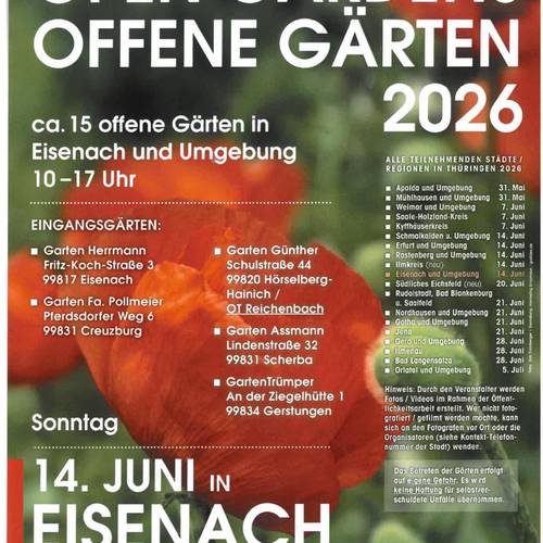 Offene Gärten 2026