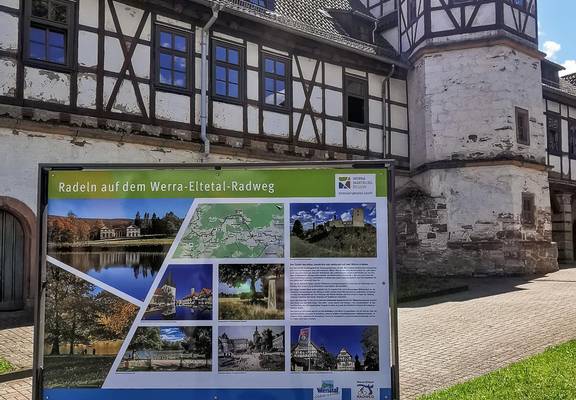 Informationstafeln am Werra-Eltetal-Radweg © K. Hartung Werra Eltetalradweg1
