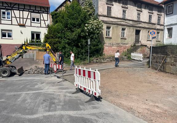 Bauarbeiten in der Sophienstraße © T. Hennicke Sophienstraße1