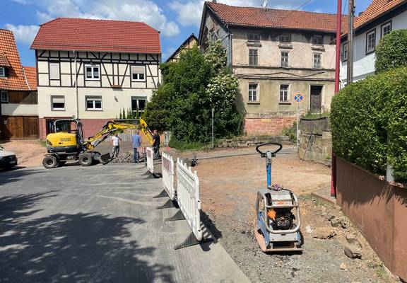 Bauarbeiten in der Sophienstraße © T. Hennicke Sophienstraße2
