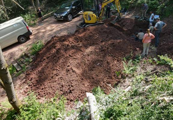 Grabungsstätte im Richelsdorfer Tal © Karen Hartung