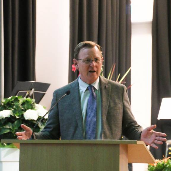 Ramelow Thüringens Ministerpräsident Bodo Ramelow zu Gast in Gerstungen