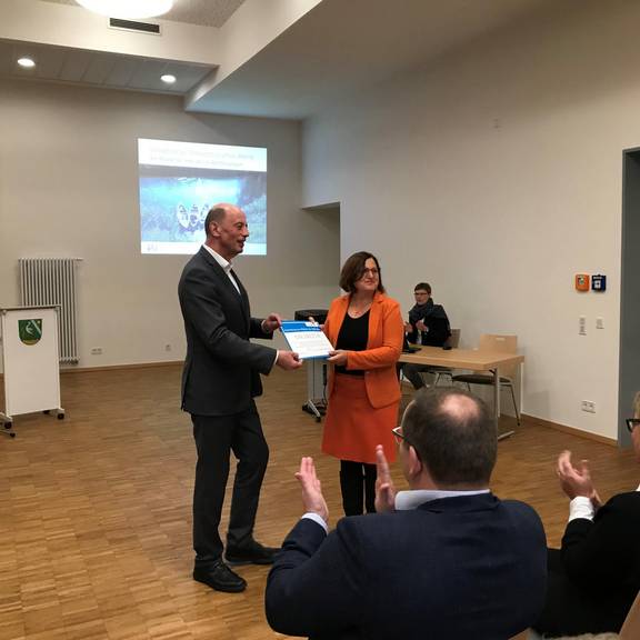 Minister Tiefensee Thüringens Wirtschaftsminister Tiefensee zu Gast in Gerstungen