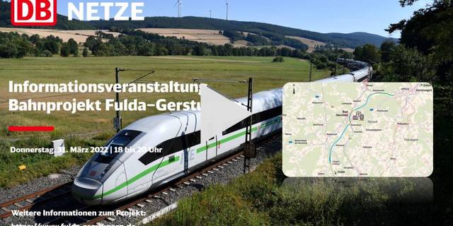 Bahnprojekt Fulda Gerstungen ©DB Netze