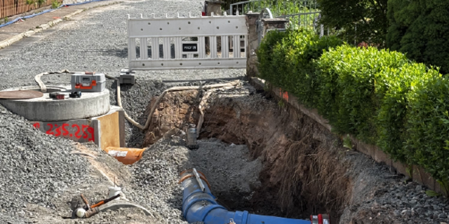 Kanalbau in Oberellen