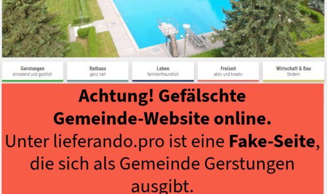 achtung fake seite